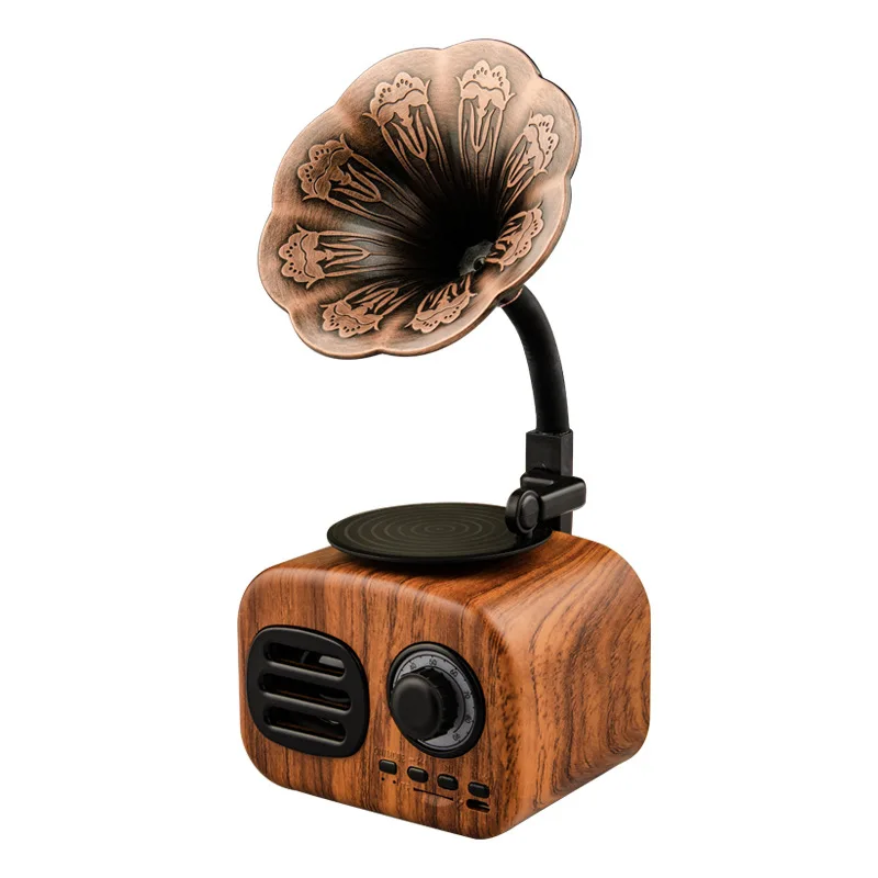 wooden gramophone speaker