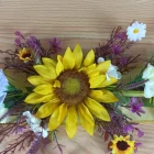 Hot Selling Spring Artifical Flower Decorative Belt Yellow Sunflower With Small Colorful Flowers With LED Lights