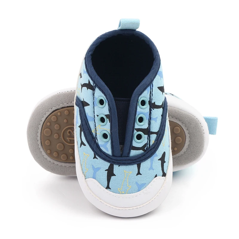 Cartoon Printed Baby Shoes Slip-on Infants Canvas Shoes Spring and Autumn Non-slip Toddler Shoes supplier