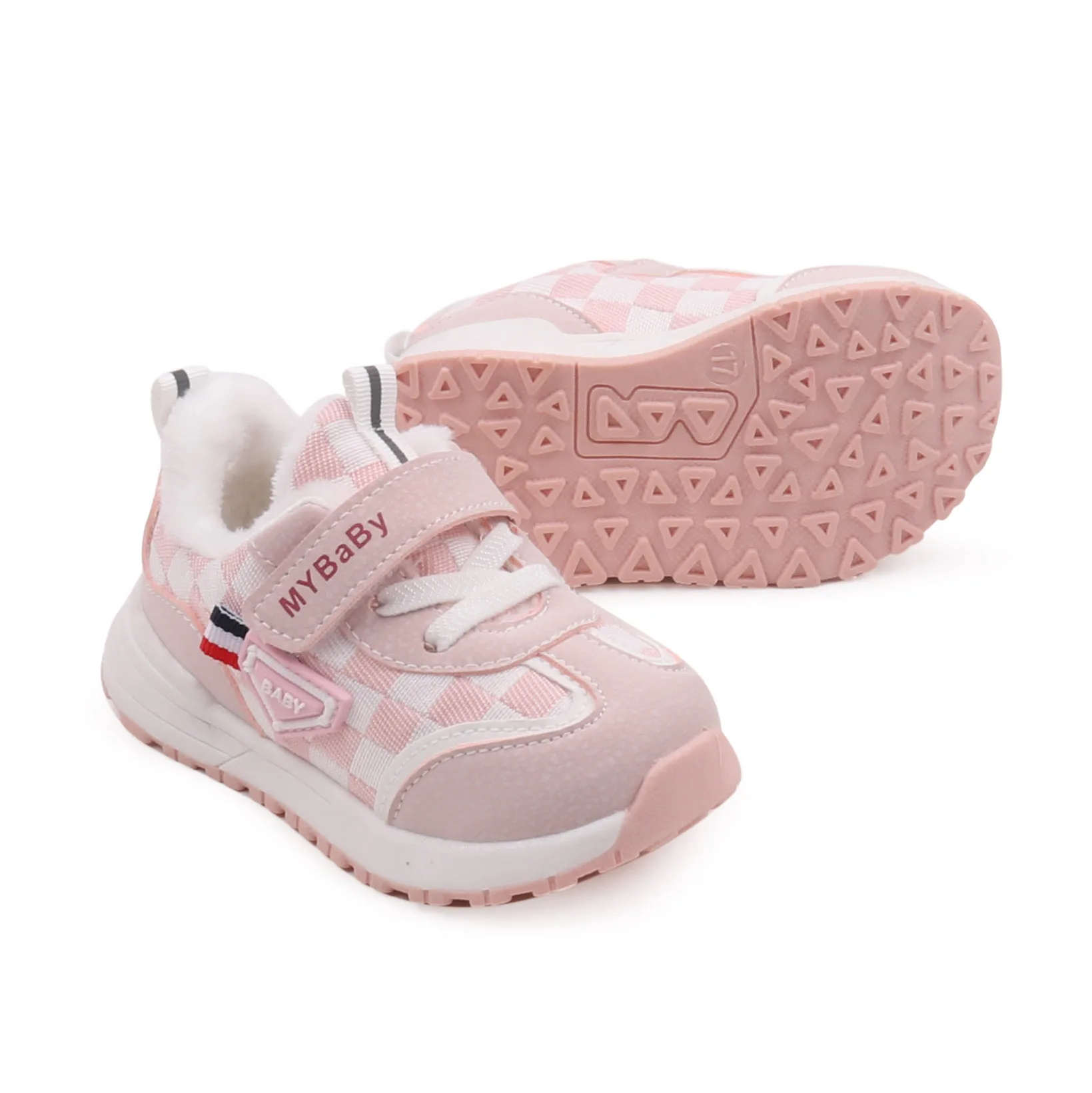 Children's Shoes Autumn and Winter Plus Cashmere Warm Comfortable Casual Fashion Walking Kids Shoes factory