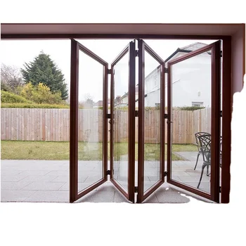 customized aluminum folding doors with Australia standard sizes interior folding doors of glasses and aluminum