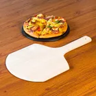 Stone 380*300mm Rectangle Pizza Stone Set Pizza Stone Cordierite With Durable Rubber Wood Pizza Peel For Home Kitchen