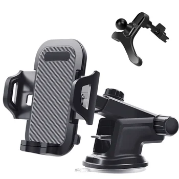 SH-3100 3 in 1 360 degree sticky suction cup car air vent phone holder dashboard mobile mount