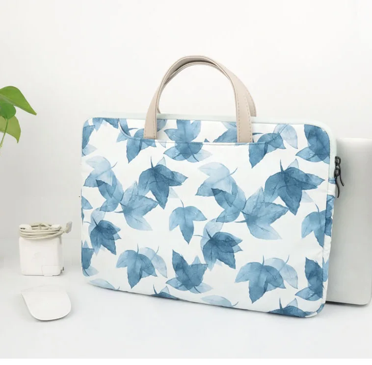floral computer bag