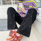 Jeans Mens Jeans Manufacturer Rock Revival Colored Drawing Paint Splatter New Style Mens Jeans