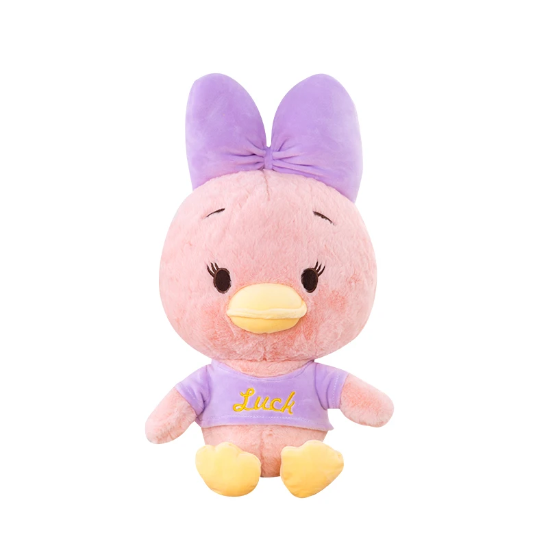 purple stuffed duck