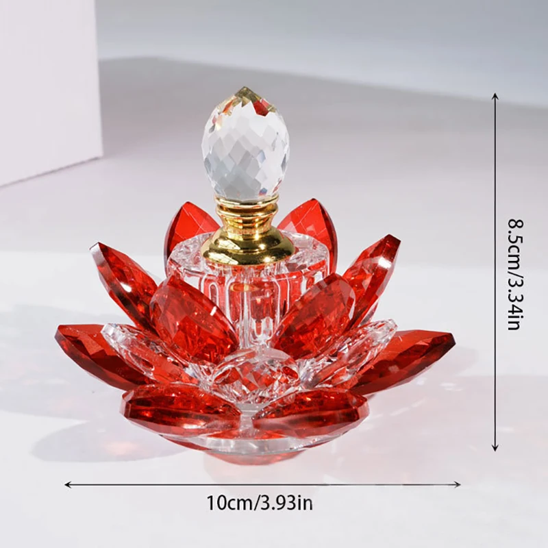 product pujiang factory lotus flower essential oil dropper bottles fancy 3ml crystal perfume bottle customized logo for lady gift-7