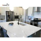 Stone Horizon Countertop White Calacatta Quartz Stone Kitchen Countertops Sparkle Quartz Stone