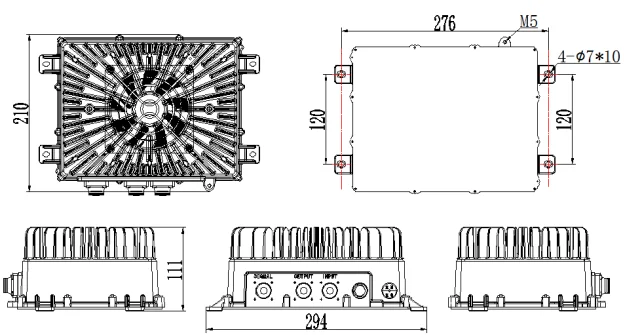 3.3KW EV Electric Vehicle Onboard Lithium Battery Charger 48V