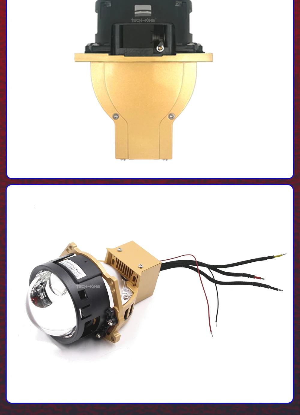 Cars 3 inch CSP chips Dual lens Projector lens bi led 75w 85w 100w 3 piece reflector bowl matrix bi led projector headlamp