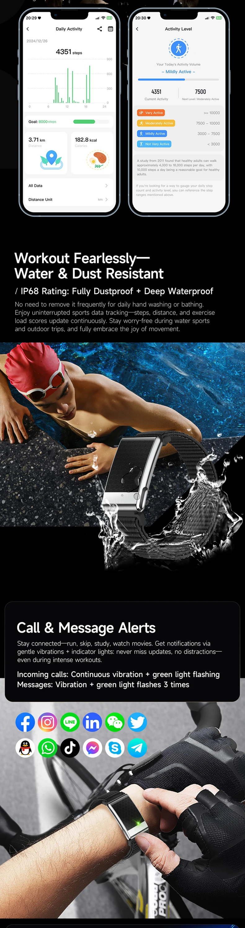 product 2026 new ecg smart bracelet e900 no screen ecg ppg hrv bmi heart rate oxygen body temperature app gband fitness tracker watch-13