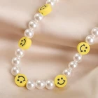 Acrylic ROXI Fashion Choker Necklace Jewelry Bohemian Acrylic Flower Smiley Face Pearl Beaded Necklace