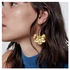 Earrings Retro Alloy Flower Ear Hook Atmosphere Personality Simple Metal Earrings
