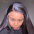 High Quality Remy Hair 40 Inch Virgin Hair HD Lace Wig Light Natural Color Wigs Pre Plucked Glueless In Stock