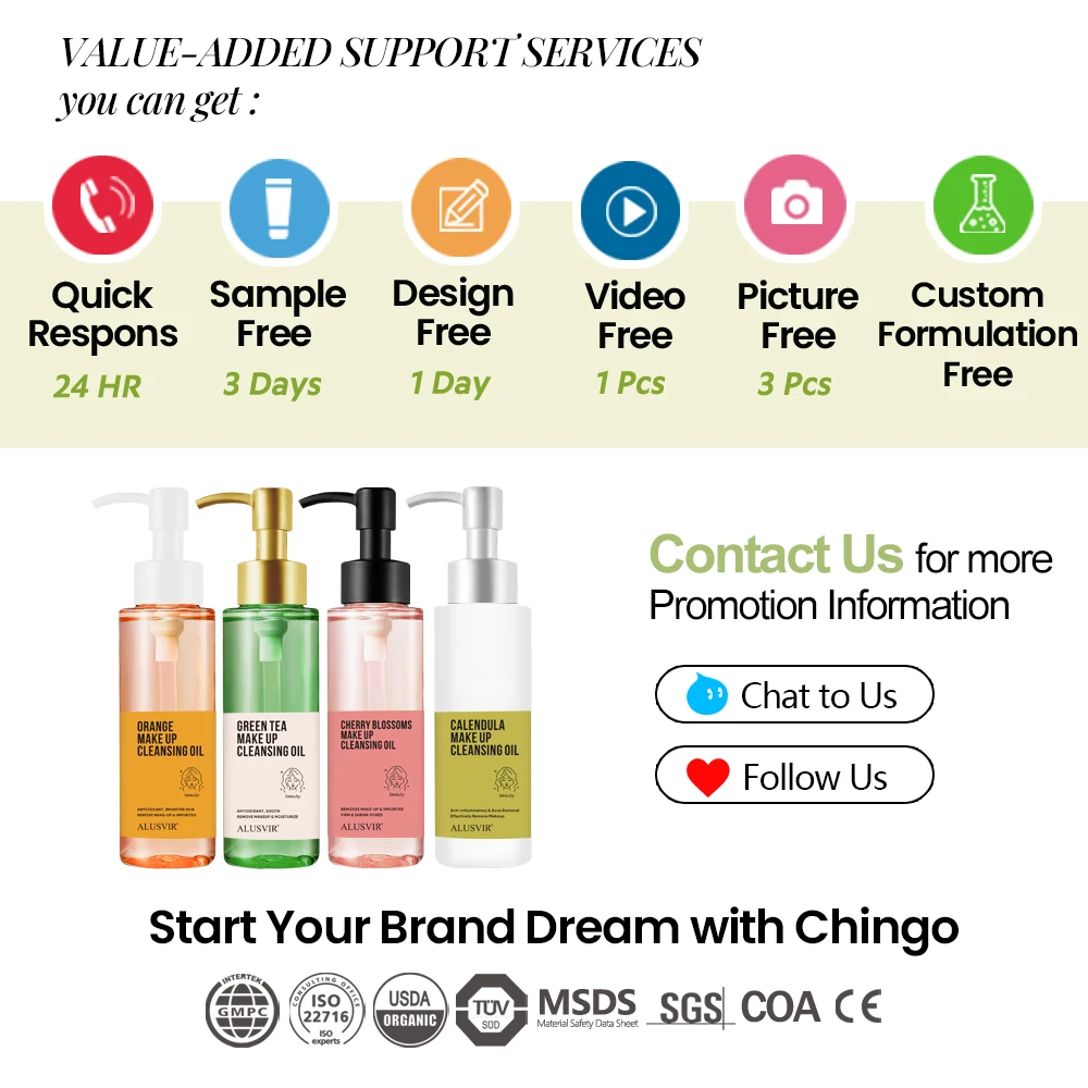 Private Label Skin Deep Cleansing Cherry Blossom Pore Minimized Remover Makeup Face Oil Based Deep Clean Makeup Remover Oil