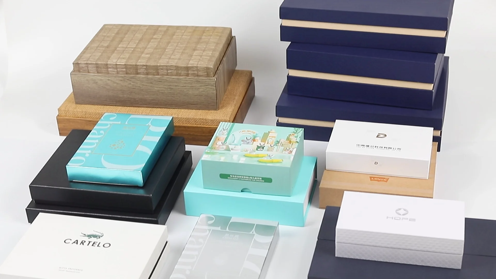 customized logo rigid cardboard gift box packaging printing