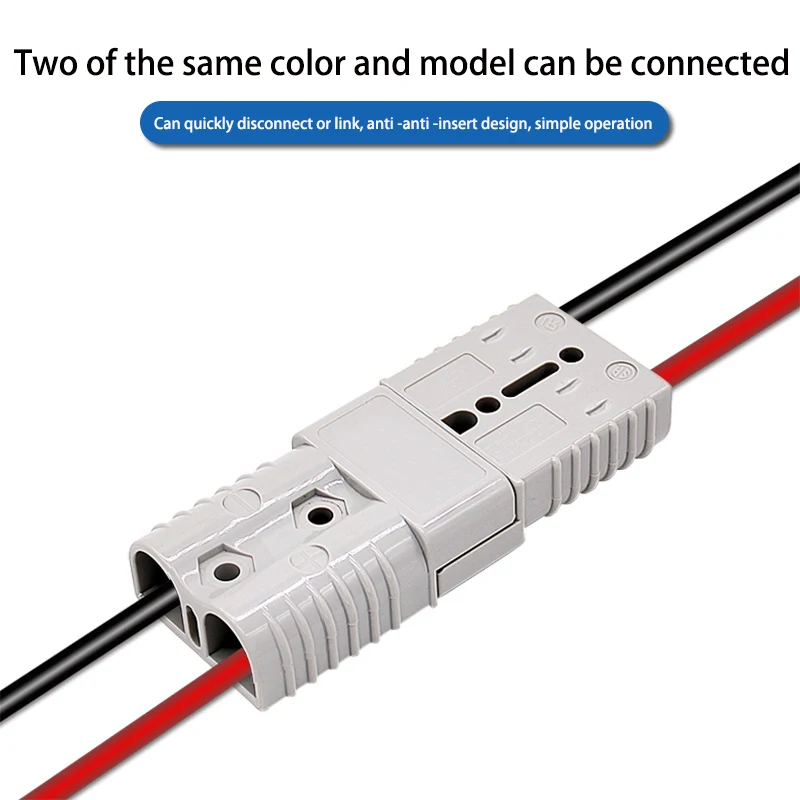 For Anderson 50A 80A120A 175A 350A 600V Plug Cable Terminal Battery Power Connector Kit Quick Plug Battery Charging Connector插图7