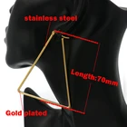 Earrings For 2 Colors New Fashion Triangle Hoop Earrings Gold Color Stainless Steel Earrings For Women