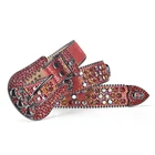 Belts Women's Belt Luxury Belts Woman Factory Supply Wholesales Customized Bling Belts Crystal Studded Leather