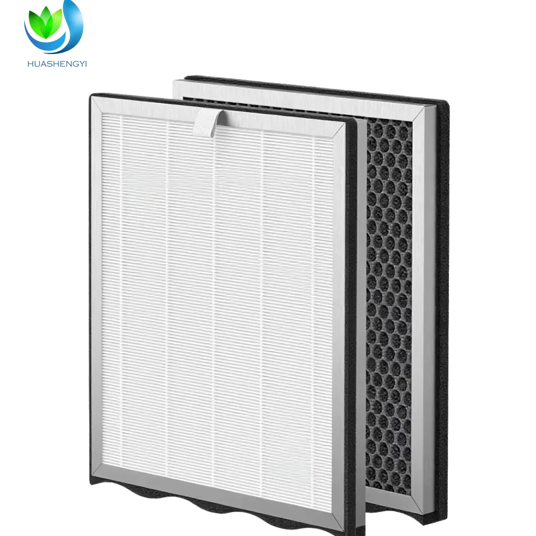 product customized 2 packs aph4000 replacement filter compatible knka air purifier 2 in 1 h13 true hepa activated carbon panel filter-2