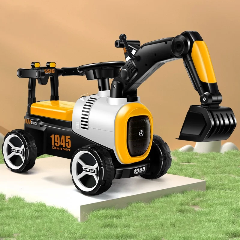 儿童挖掘机，带靠背挖掘机的坐式电动挖掘机