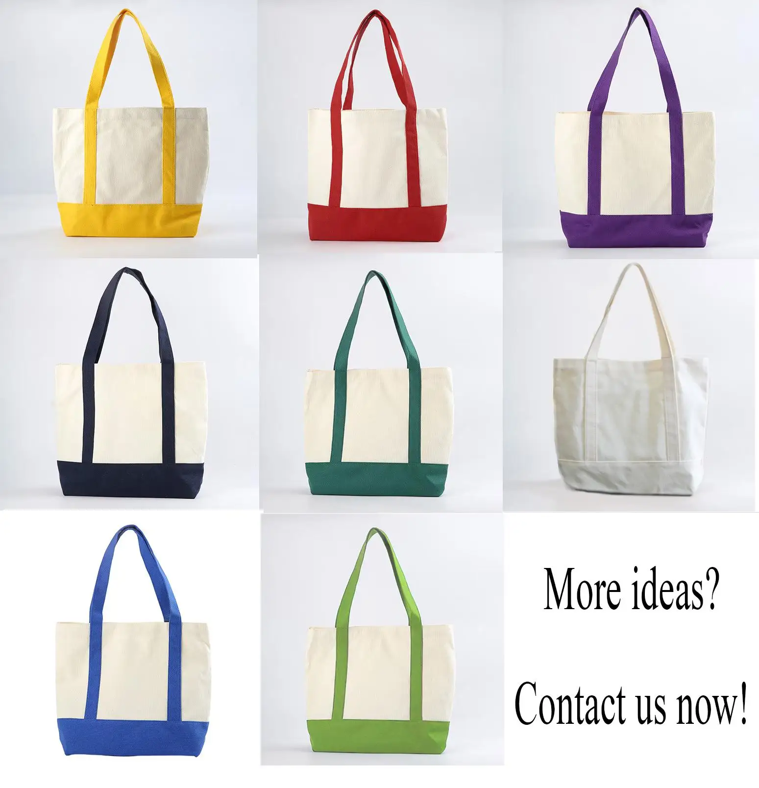 High Quality Custom Logo Cotton Tote Bag Hot Sale Eco-Friendly Canvas Shopping Bag with High Handle Nature Blank Customized factory