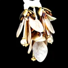 Jewelry Necklace Sets Fashion Ethnic Style Synthetic Stone Jewelry Flower Pendant Necklace And Water Drop Earrings Sets