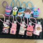 Safe For Kids Cartoon Silicone Mini Hand Sanitizer Holder Travel Safe Gel Holder Liquid Soap For Kids