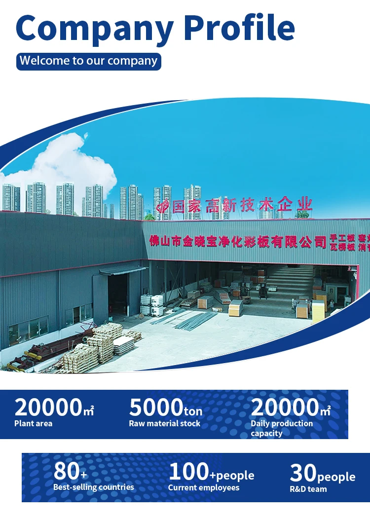 product iso certified 100mm wall handmade pu insulation panel cold room sandwich panels for workshop hotel application steel material-8