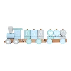 Train Toy Wooden Train Toy Baby Photo Props Wooden Train Toy Age Milestone Block
