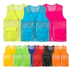 Waistcoat Hot Sale Custom Logo Work Volunteer Mesh Vest Waistcoat For Men Women Promotion Advertising Camping
