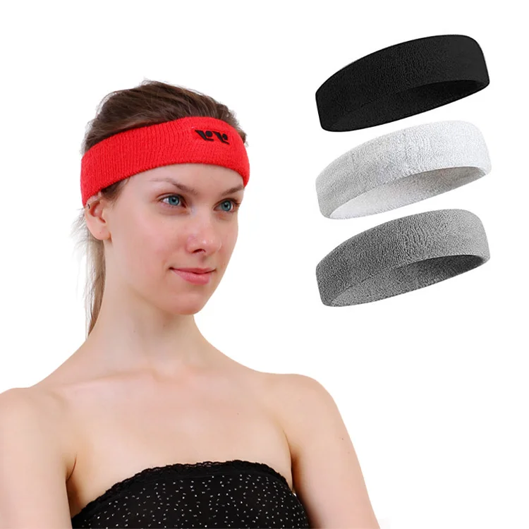 Men & Women Sweatband Headband Terry Cloth Moisture Wicking 