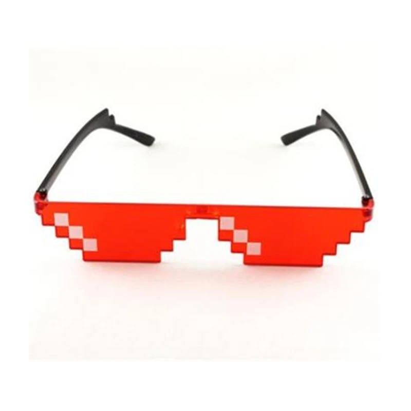 8 Bit Thug Life Sunglasses Pixelated Men Women Brand Party Eyeglasses Mosaic Uv400 Vintage 8556