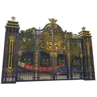 Wrought Iron High Quality Design Door Entry Security Steel Used Luxury Wrought Iron Gate