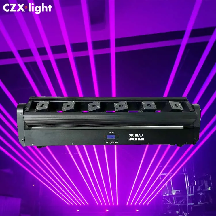 6 Eyes Effect Laser Projector for DJ Club Xmas Event Effect Show DMX Moving Head Stage DJLaser 