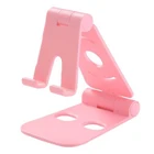 Phone Mobile Fold Plastic Cell Phone Stand Desktop Mobile Phone Stand Blue Double Foldable Phone Bracket