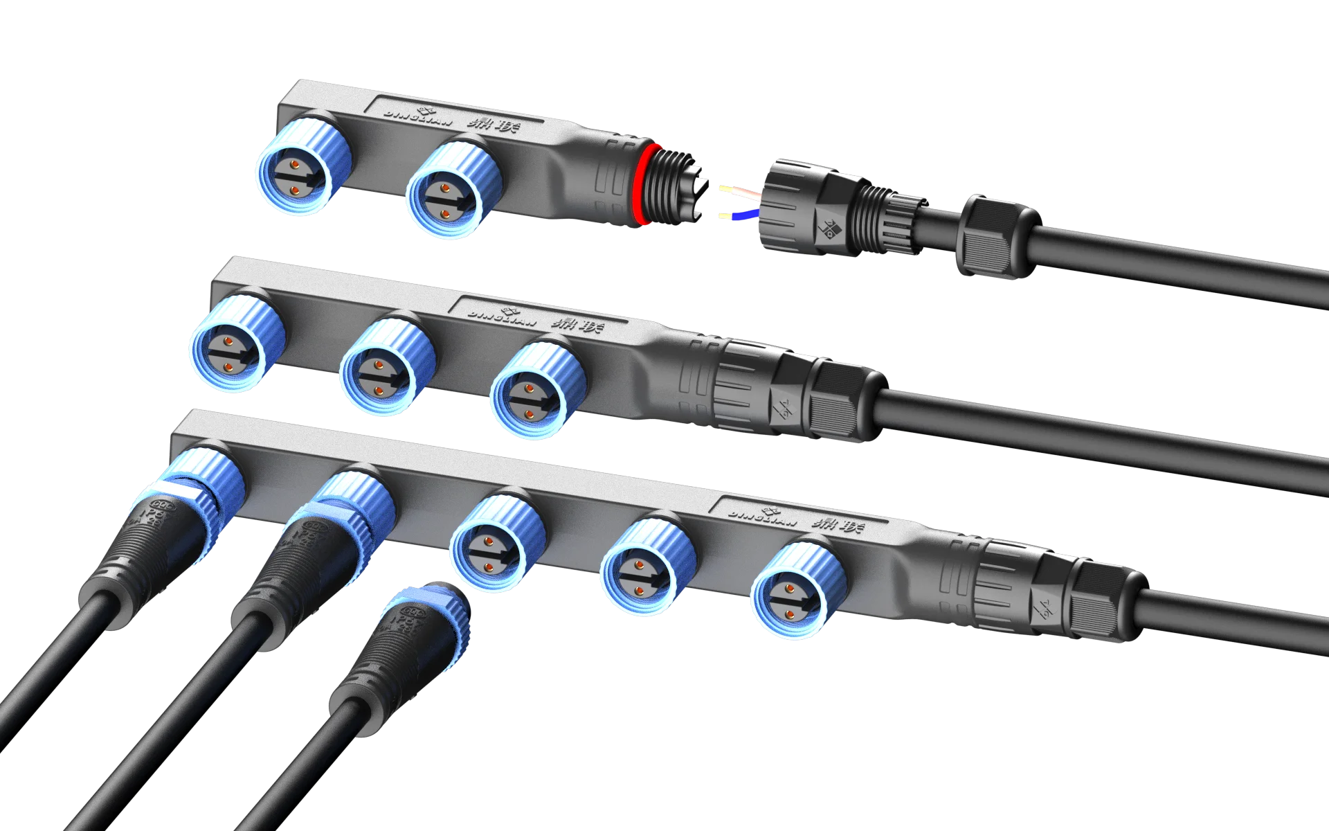 Socket F Type Waterproof Ip M Pin Cable Connector Male And