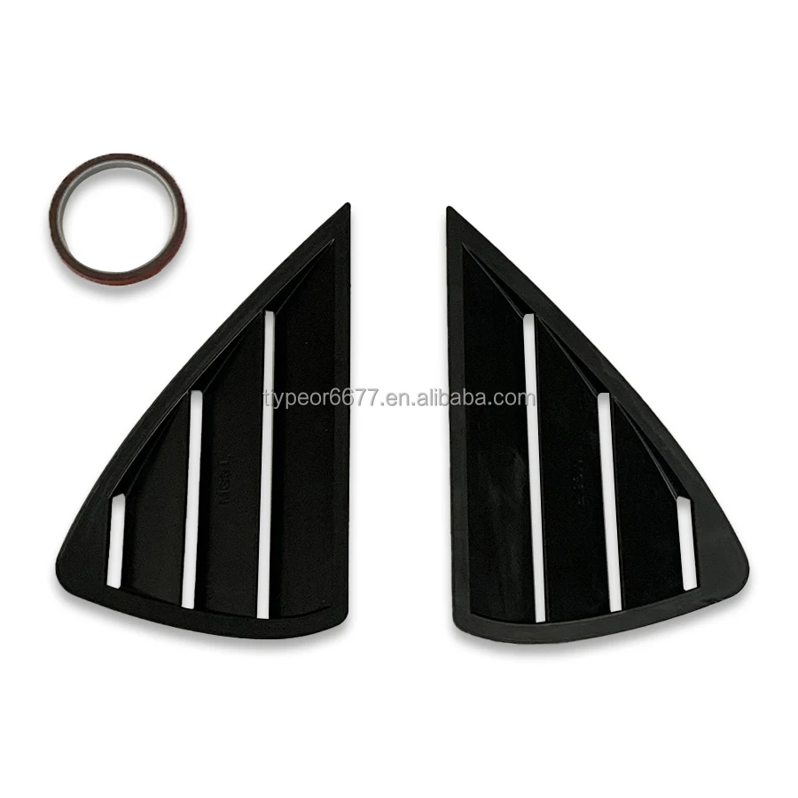 product tiypeor auto exterior accessories for mg6 mg 6 car sport style rear side window louvers air vent scoop shades cover blinds-5
