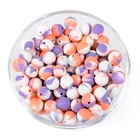 Bead Beads 2021 Popular New Mixed Colors 12/15mm Round Soft Chew Bead Silicone Teething Beads Wholesale