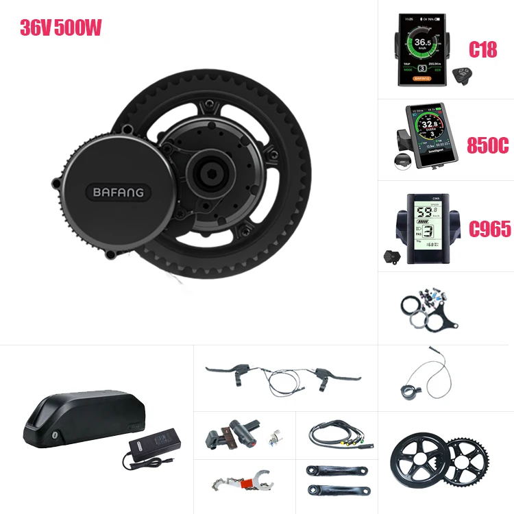Bafang Bbs02b 36v 500w Mid Drive Motor Electric Bicycle Conversion Kit With  Lithium Battery Brushless Motor Set - Buy 500w Geared Motor Electric Bike  Conversion Kits,Electric Bike Kits,Electric Bike Conversion Kits Product