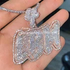 Pendant 2021 Customized Iced Out Letter 2 Tone Pendant Jewelry Pass Diamond Tester Full With VVS Moissanite Diamond