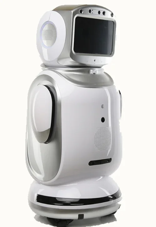 Smart commercial or house security robot can program dialogue voice  remote control video chat monitoring  robot