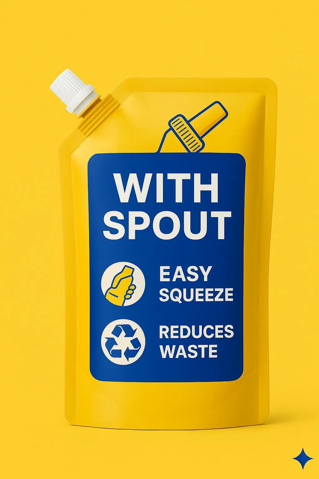 Custom Printed Food Grade Stand up Spout Pouch for Sauce, Ketchup, and Salad Dressing Packaging - detail 3