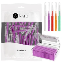 Natu I Shape Long Handle Disposable Toothbrush Interdental Brush Custom Interdental Brush Toothpick Dental Interdental Brush
