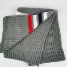Best Selling Men's 100% Acrylic Knitted Warm Multicolor Striped Thick Scarf