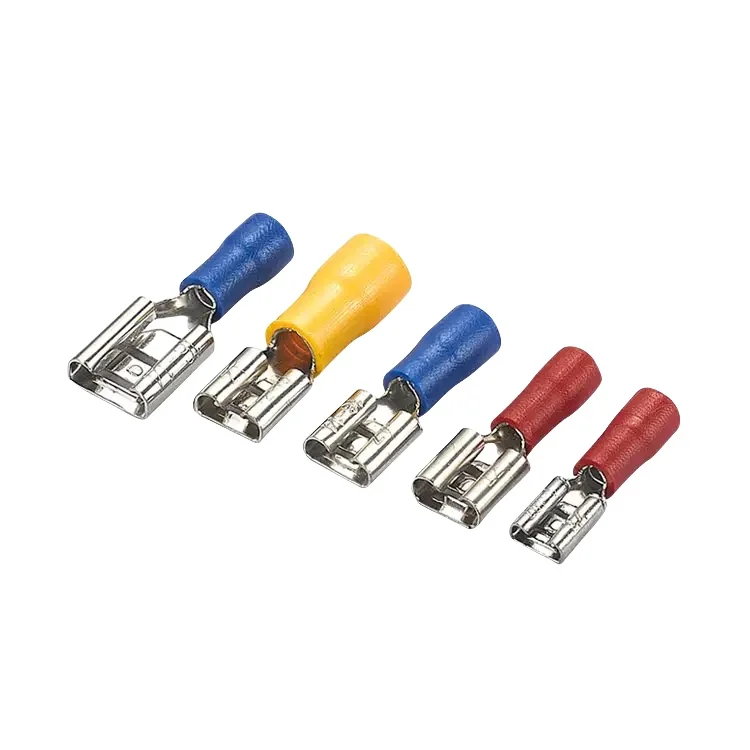 Good Quality Low Price Pre-insulated Spade Female Disconnect Crimp Cable Terminals 16-14 AWG Electrical Crimp Terminal Female