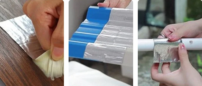 Samples Available Aluminum Foil Butyl Rubber Waterproof Tape for Roof Leakage