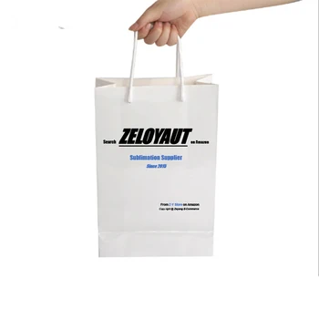 Qualisub high quality Sublimation Paper Gift Bag Blanks Shopping Tote bags for sublimation in A3 A4 A5 A6 Sizes