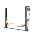 Post Car Lift 4.5 T Or 11000 Lbs 6 Bends Bilateral Release Hydraulic 2 Post Car Lift With E - Air Drum