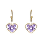 Earrings 2021 Factory Wholesale Women's Jewelry And Earrings Heart-shaped Exquisite Earrings
